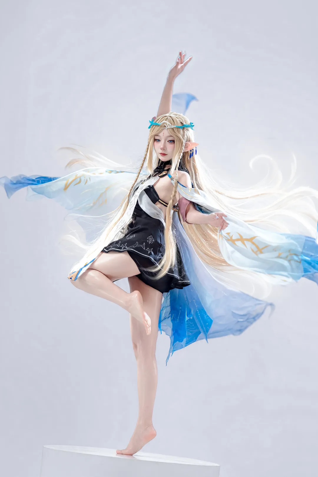 鳴潮, エルフ耳メイク, コスプレ撮影, 二次元共有, 小卡コスプレ - 3枚目