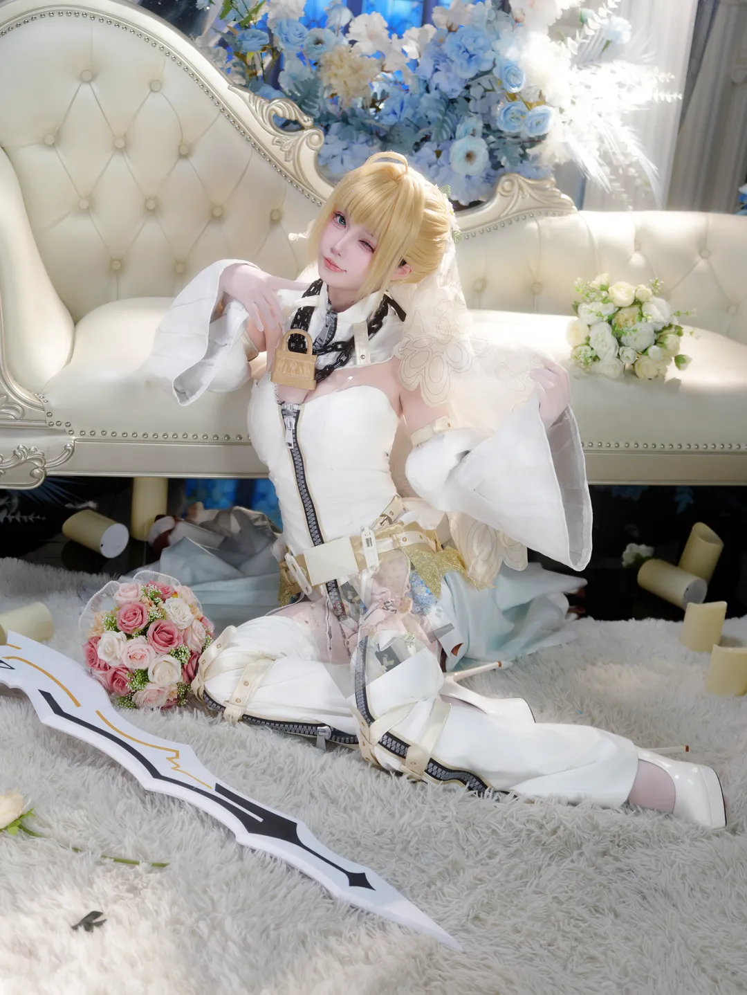 二次元, 尼禄cos, cosplay摄影, FateGrandOrder, 尼禄花嫁