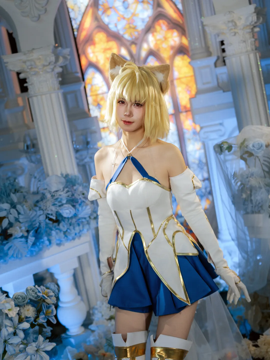 Fate/Grand Order, Cosplay photography, Cat-like girl, Tsukihime Phantasmoon cosplay, Magical girl outfit - Image 2