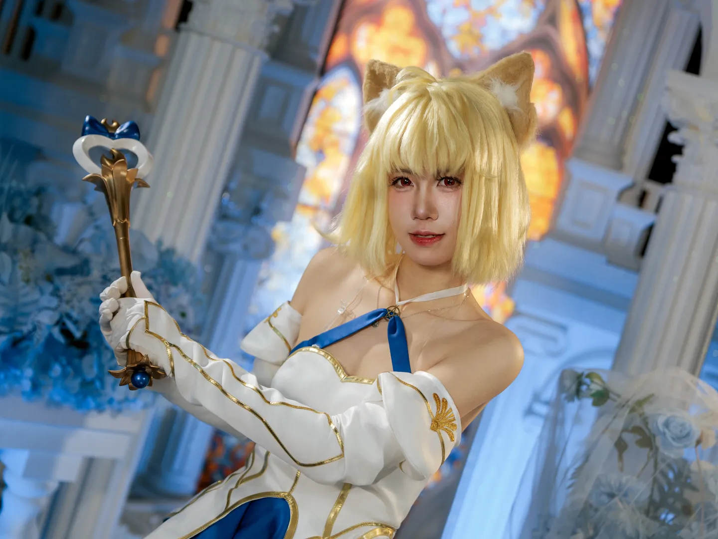 Fate/Grand Order, Cosplay photography, Cat-like girl, Tsukihime Phantasmoon cosplay, Magical girl outfit - Image 4