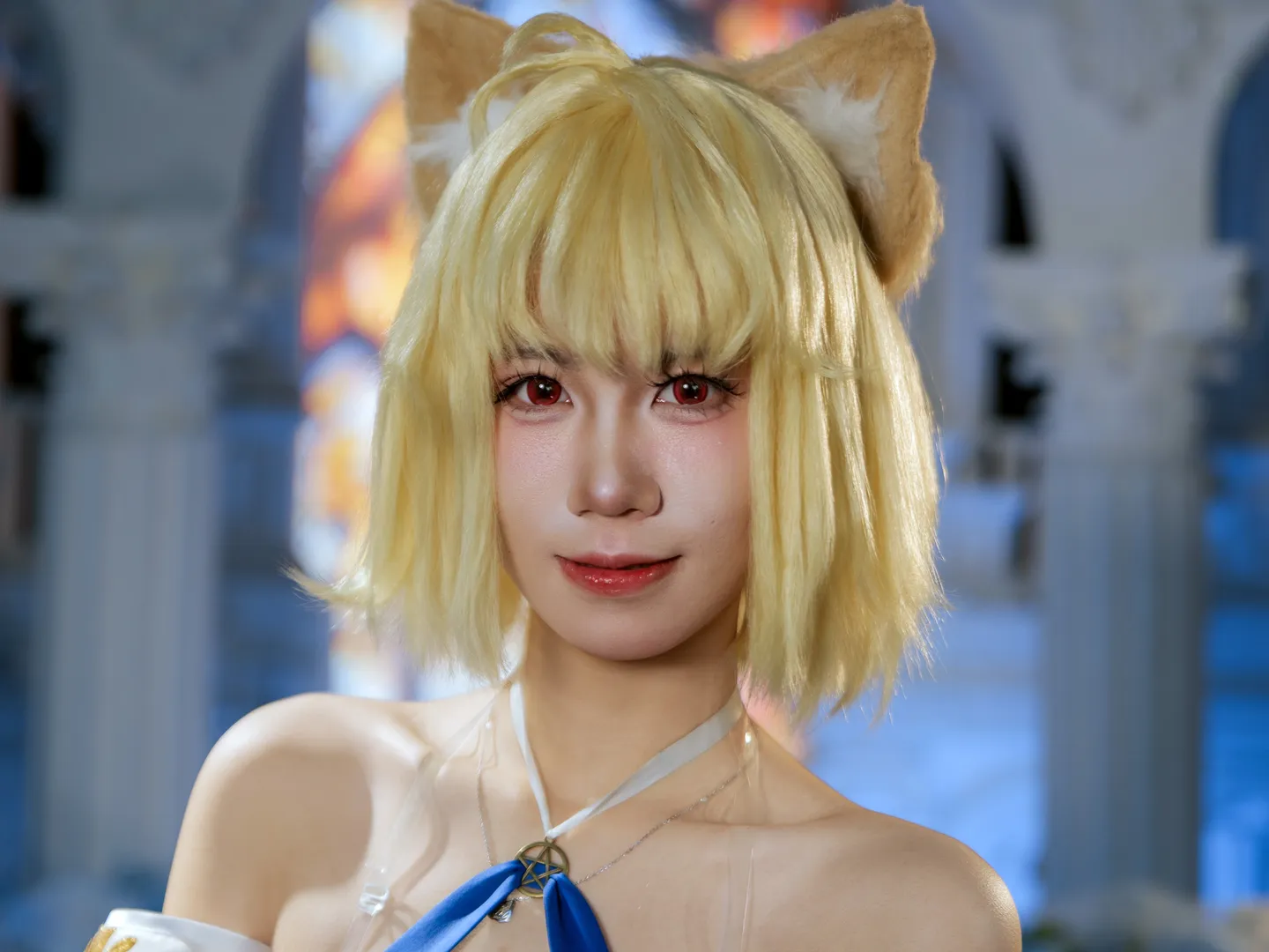 Fate/Grand Order, Cosplay photography, Cat-like girl, Tsukihime Phantasmoon cosplay, Magical girl outfit - Image 5
