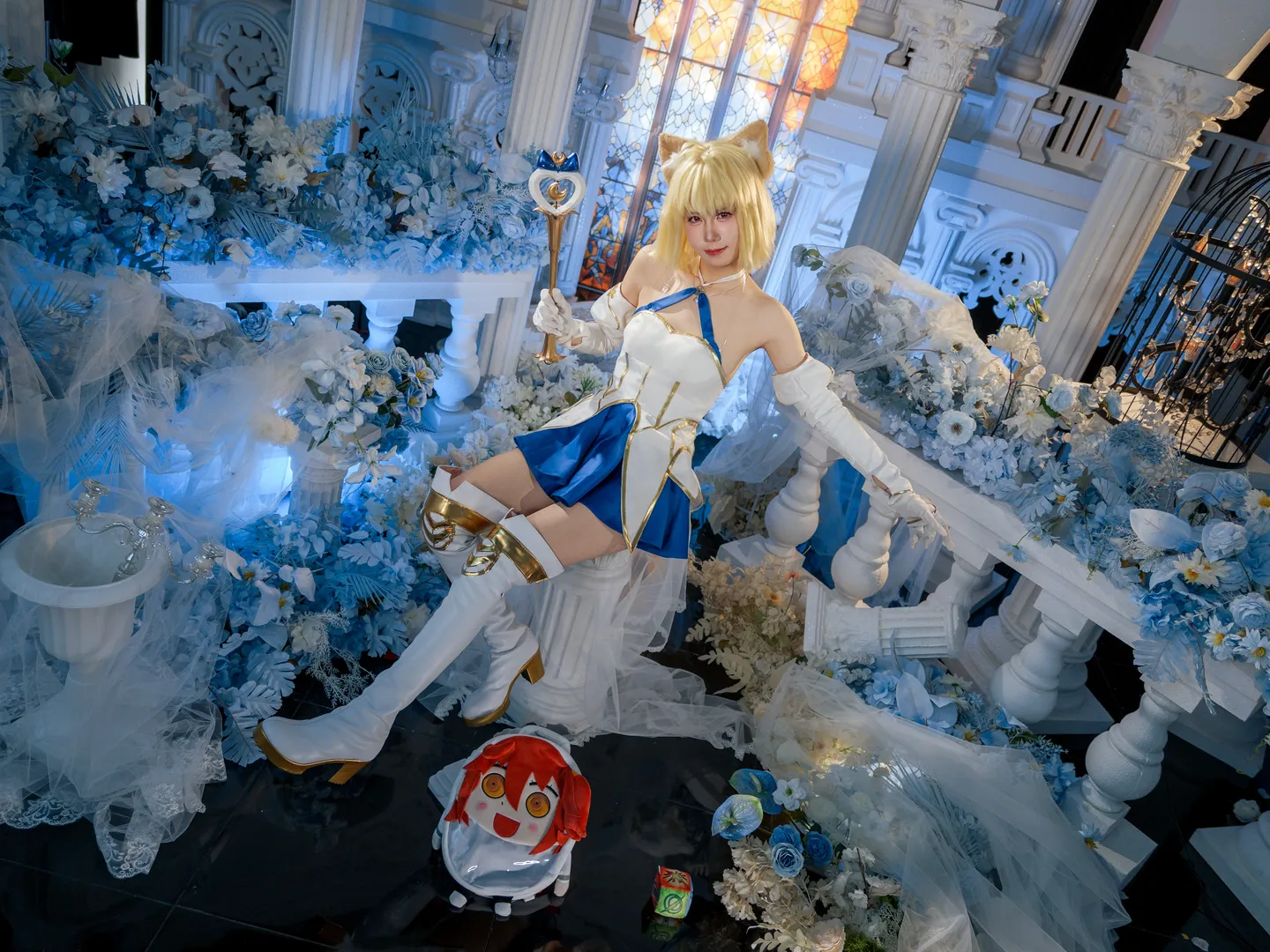 Fate/Grand Order, Cosplay photography, Cat-like girl, Tsukihime Phantasmoon cosplay, Magical girl outfit - Image 6