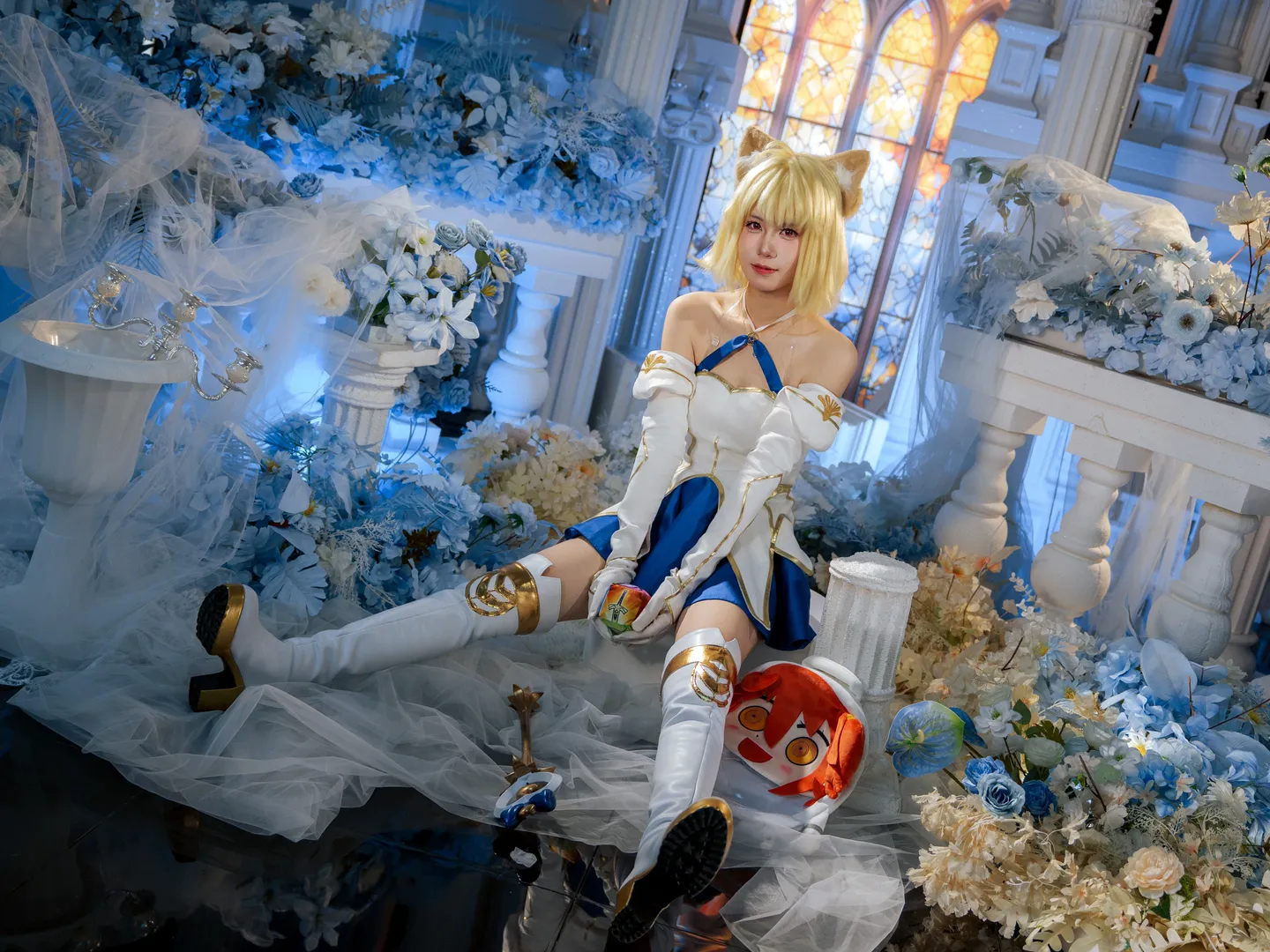 Fate/Grand Order, Cosplay photography, Cat-like girl, Tsukihime Phantasmoon cosplay, Magical girl outfit - Image 9