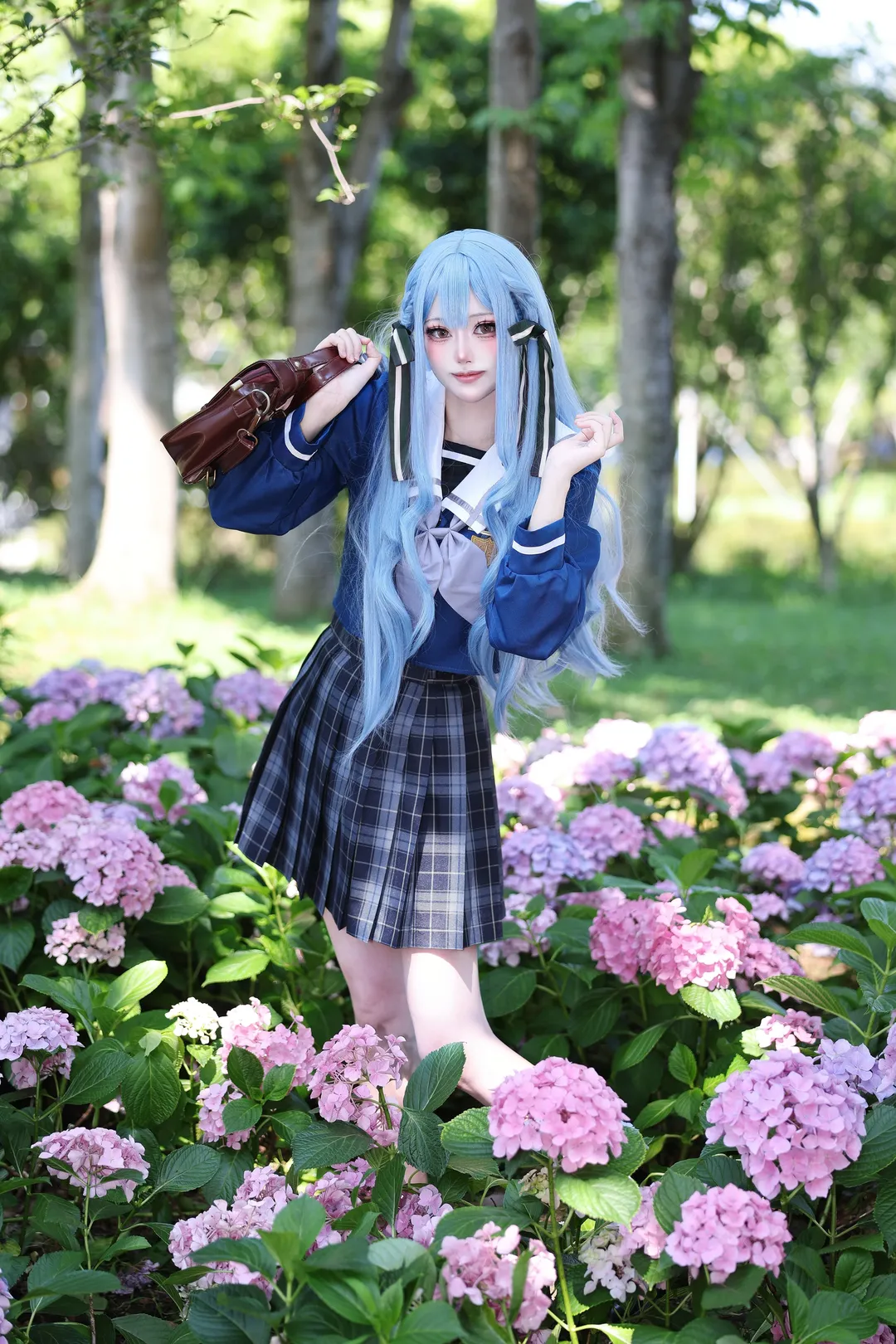 少女感, 丰川祥子cos, AveMujica, 校服, 绣球花