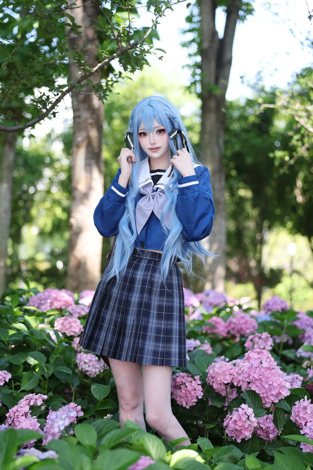 少女感, 丰川祥子cos, AveMujica, 校服, 绣球花 - 第2张