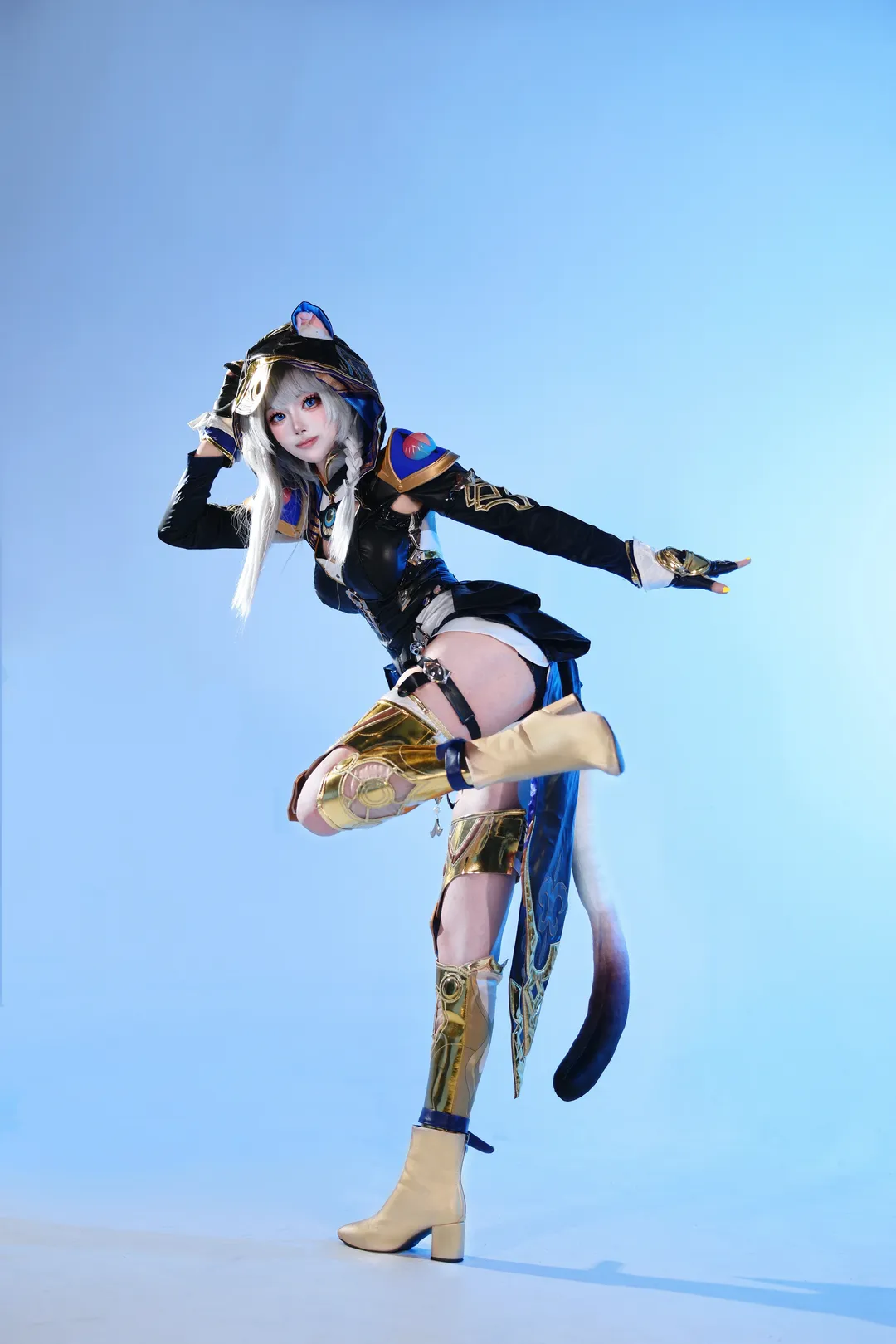 赛飞儿cos, 崩坏星穹铁道, cosplay摄影, 二次元穿搭, 银发猫耳 - 第1张