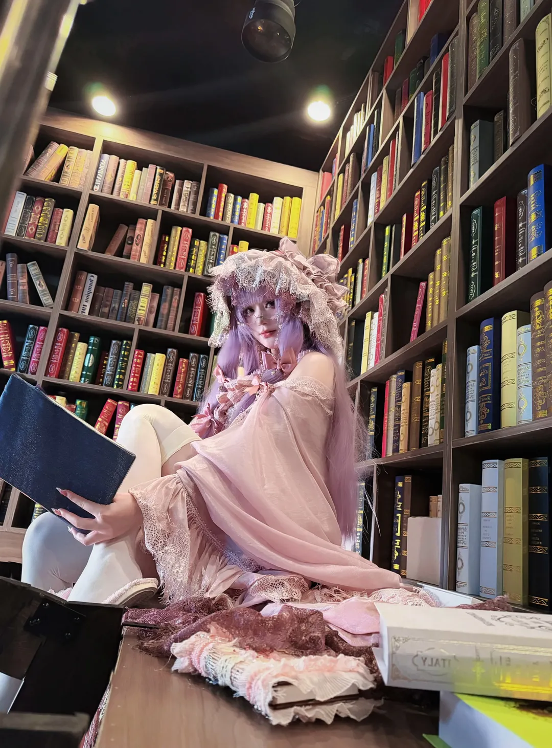 Touhou Project, Cosplay photography, Library cosplay, Lolita dress cosplay, Real-scene studio photography - Image 2