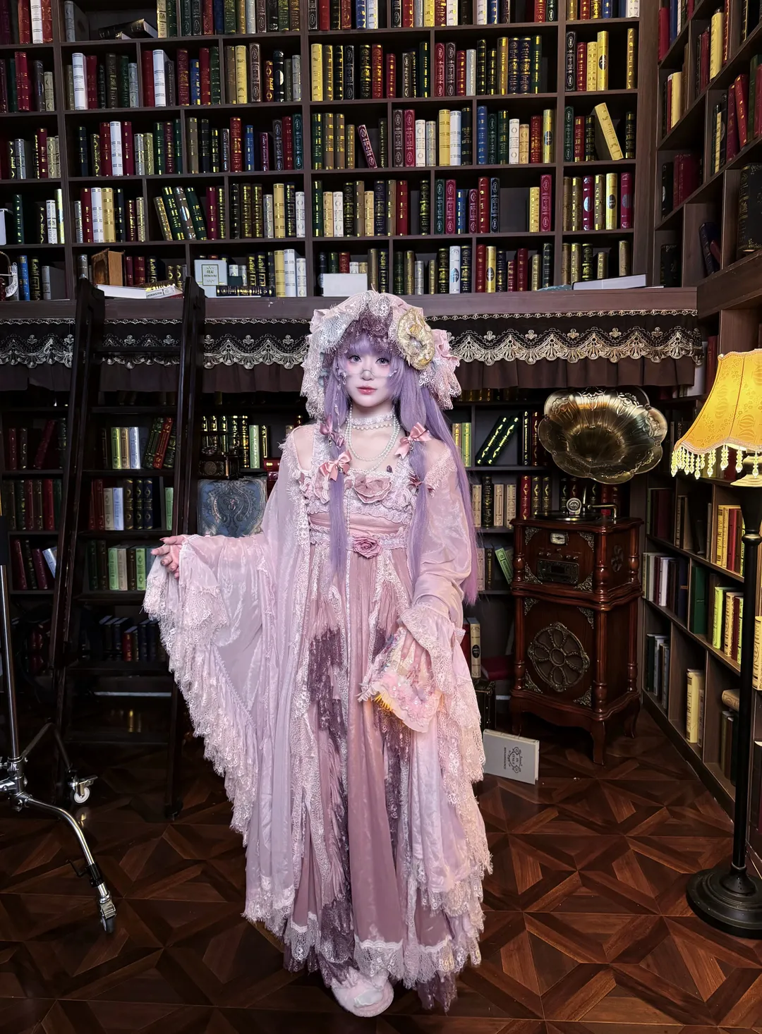 Touhou Project, Cosplay photography, Library cosplay, Lolita dress cosplay, Real-scene studio photography - Image 3