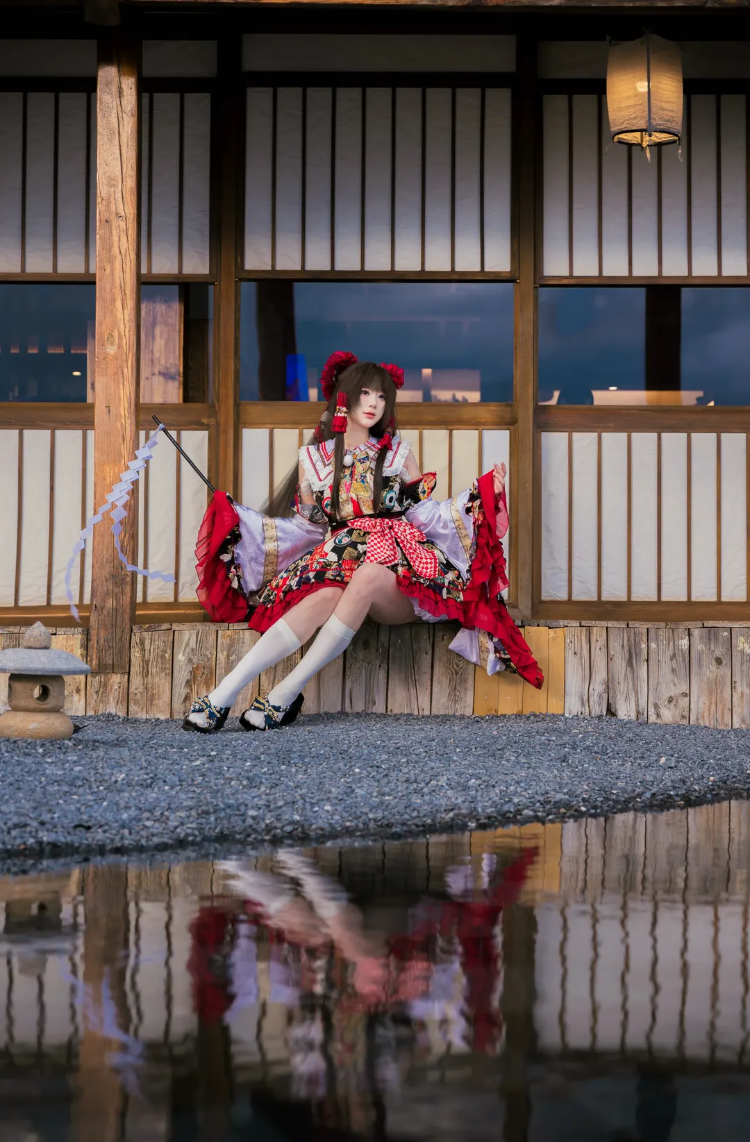 博麗霊夢コスプレ, 東方Project, 和風撮影, 二次元コスプレ, 大理旅行撮影 - 2枚目