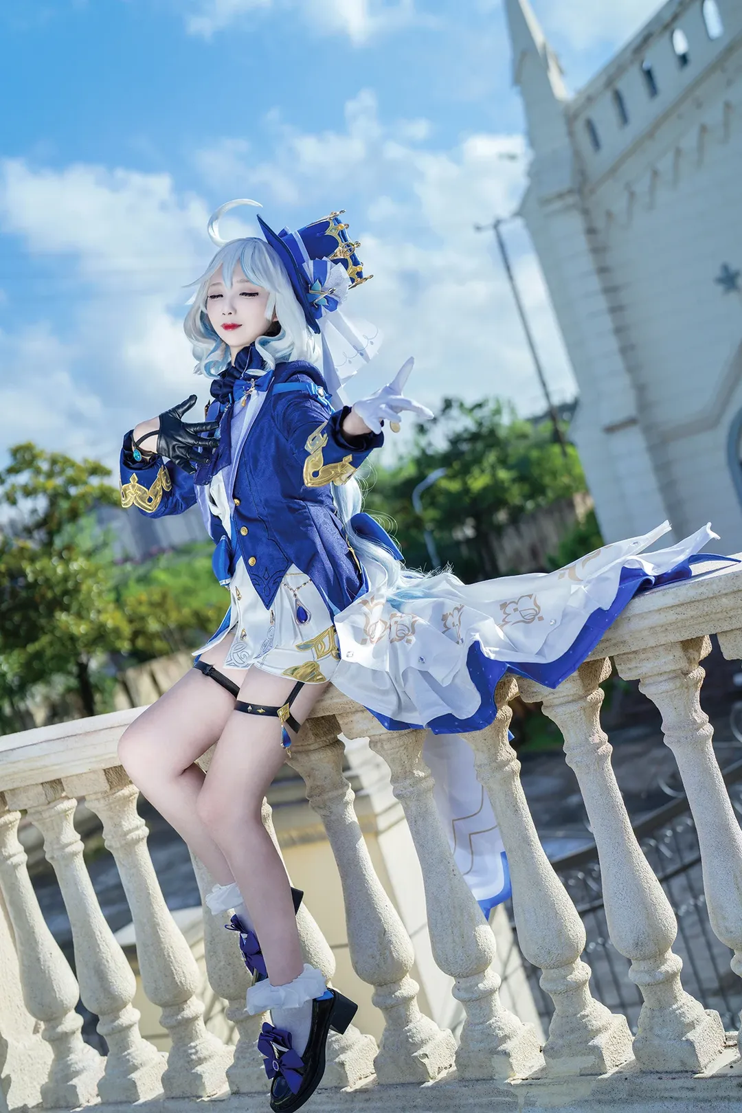 原神, 芙宁娜cos, 水神cos, 欧式建筑, 舞台质感 - 第2张
