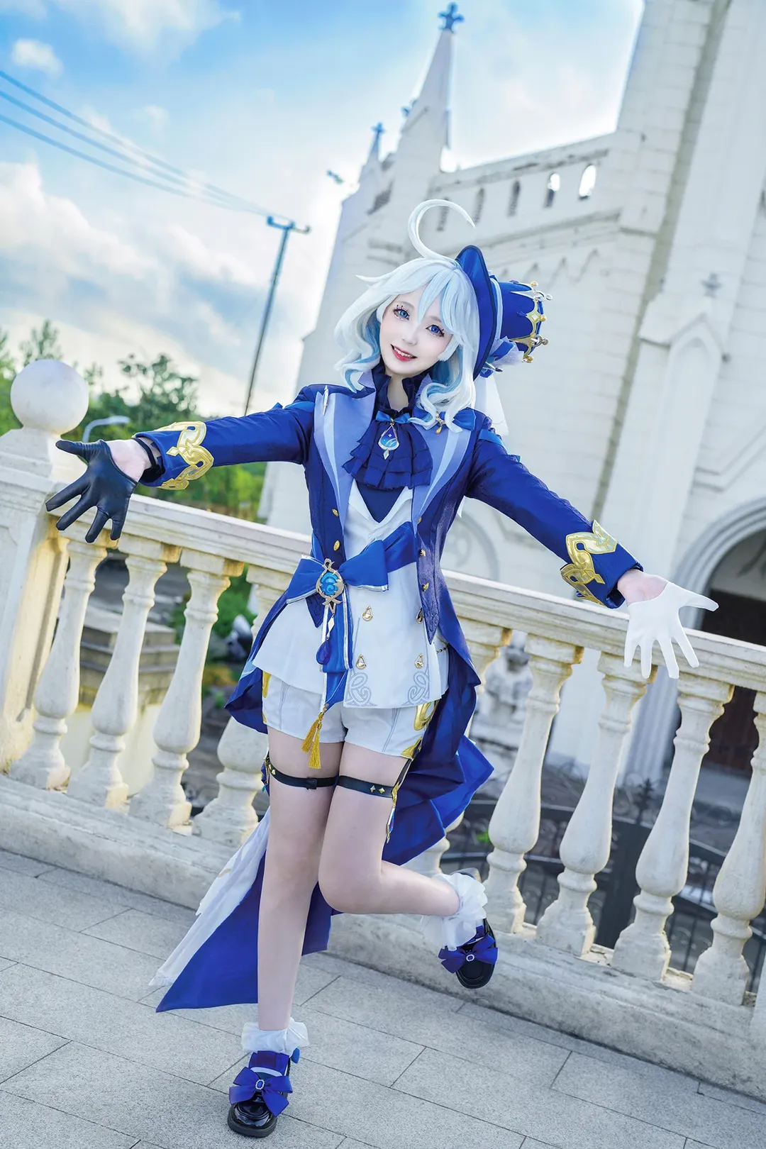 原神, 芙宁娜cos, 水神cos, 欧式建筑, 舞台质感 - 第3张