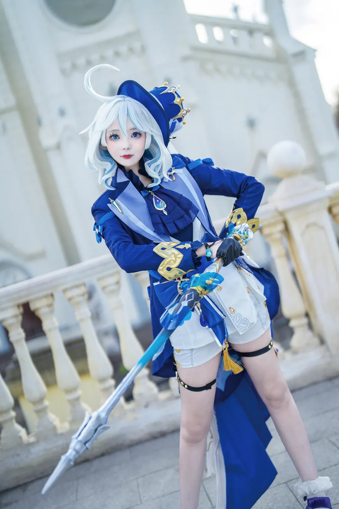 原神, 芙宁娜cos, 水神cos, 欧式建筑, 舞台质感 - 第4张