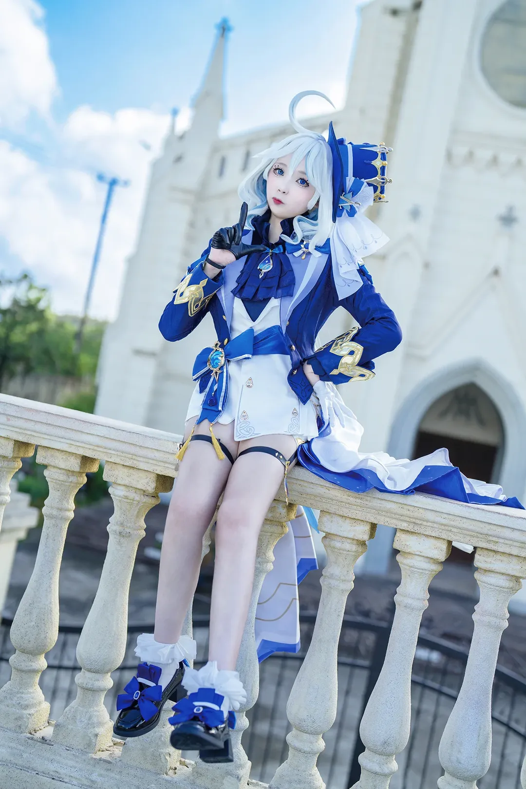 原神, 芙宁娜cos, 水神cos, 欧式建筑, 舞台质感 - 第5张