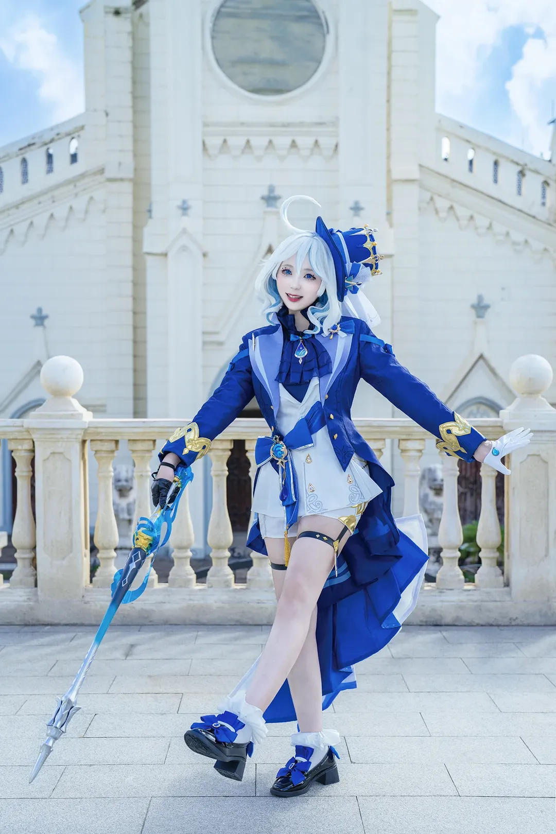 原神, 芙宁娜cos, 水神cos, 欧式建筑, 舞台质感 - 第6张