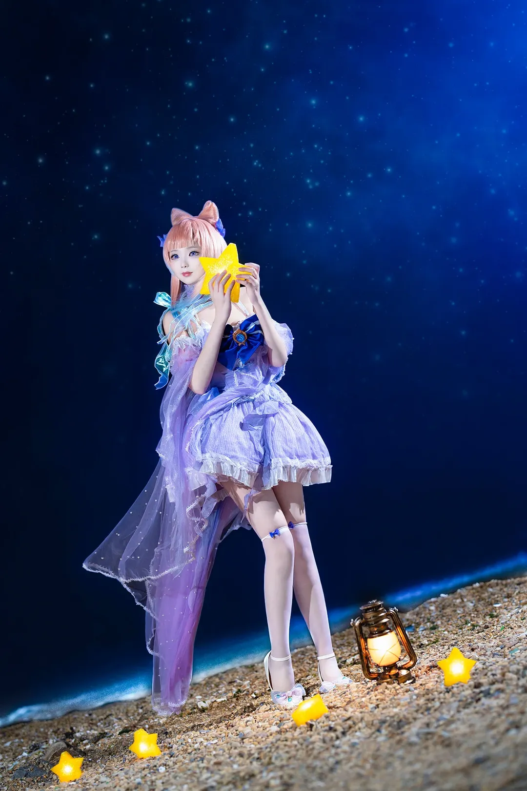 原神, 海邊攝影, 珊瑚宮心海cos, 二次元cosplay, 夢幻星空 - 第3張
