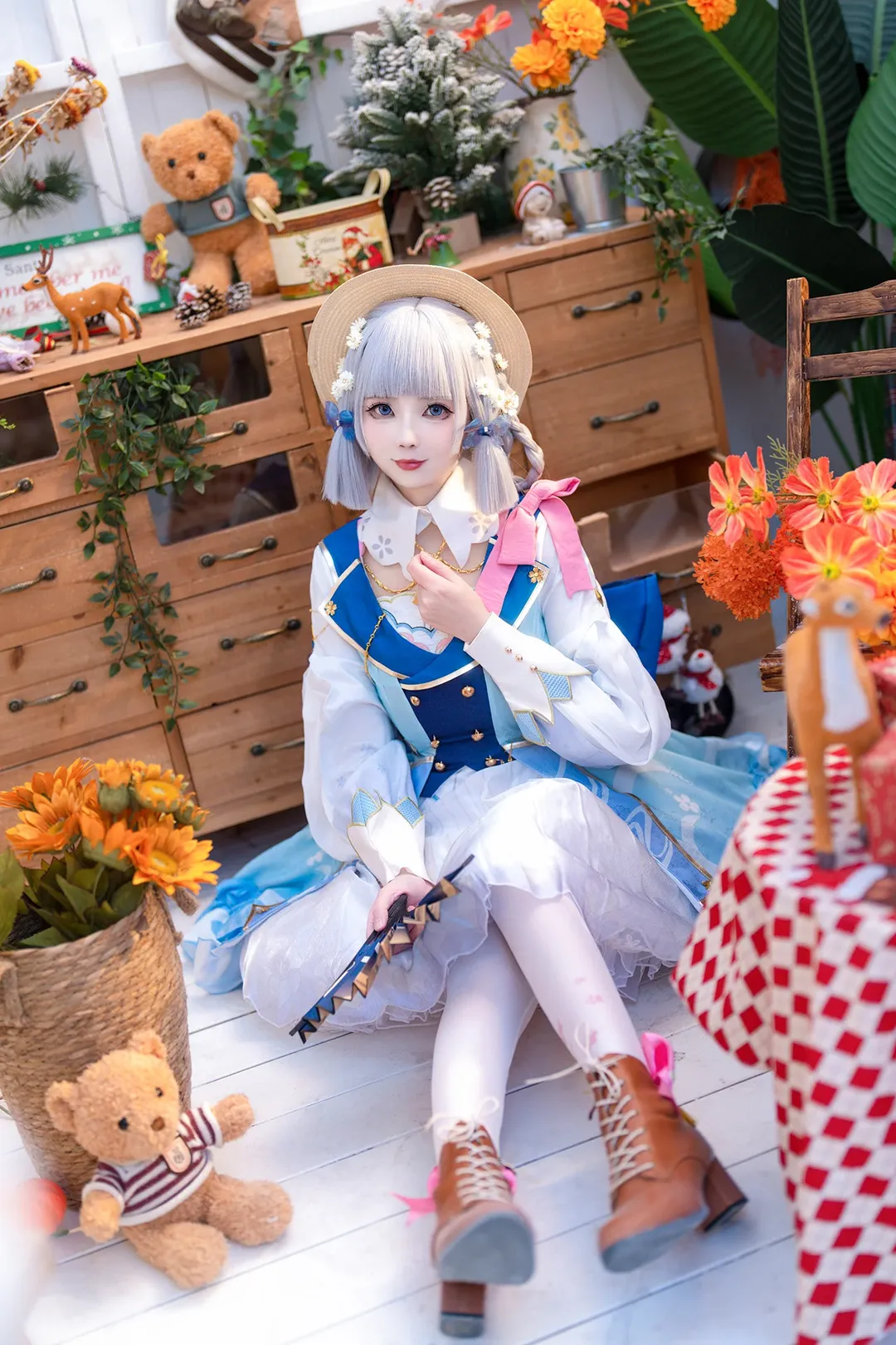 Cosplay, 原神, 角色还原, 神里绫华cos, 提瓦特工坊