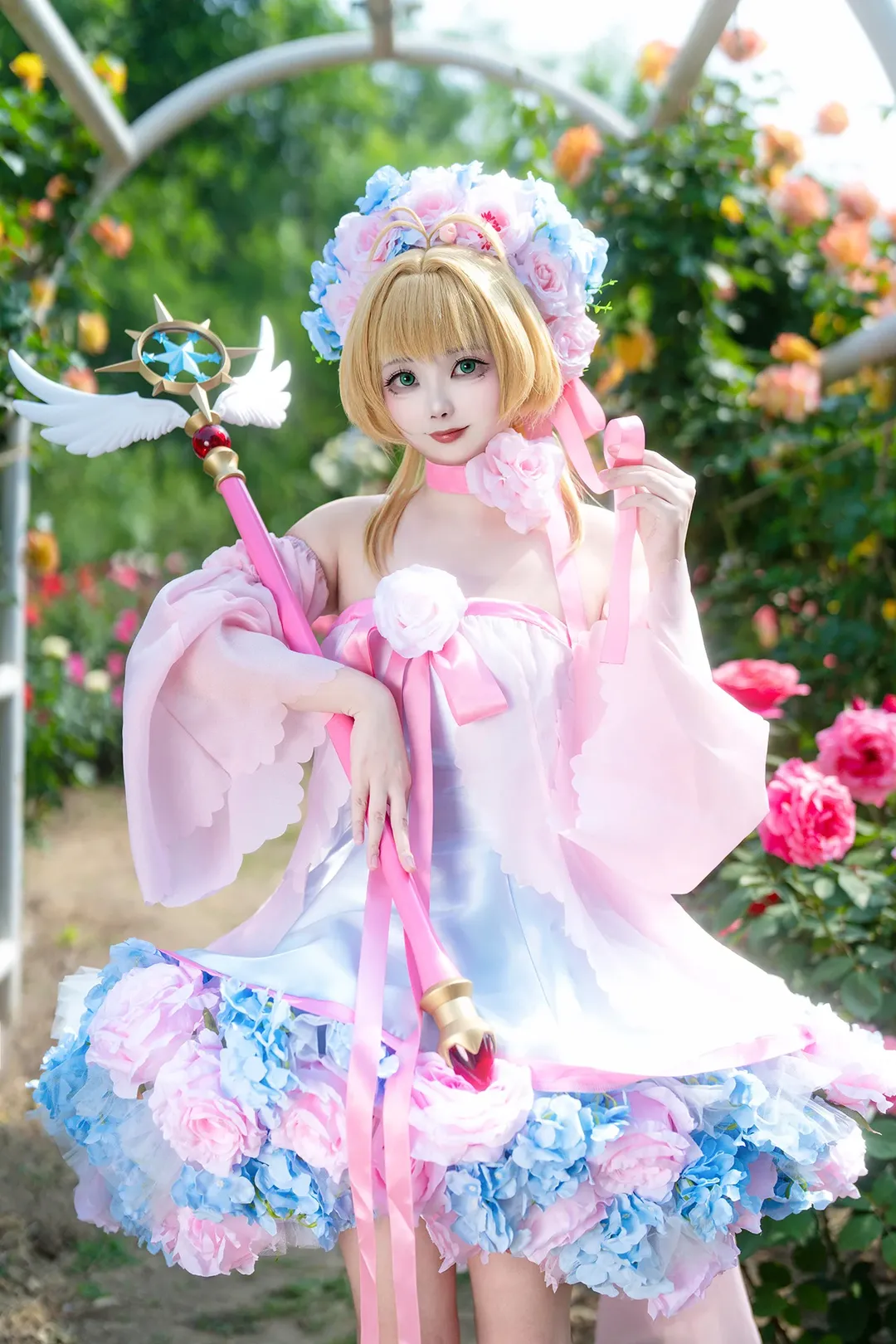 二次元cosplay, 木之本樱cos, 魔卡少女樱, 小樱花仙子, 百变小樱