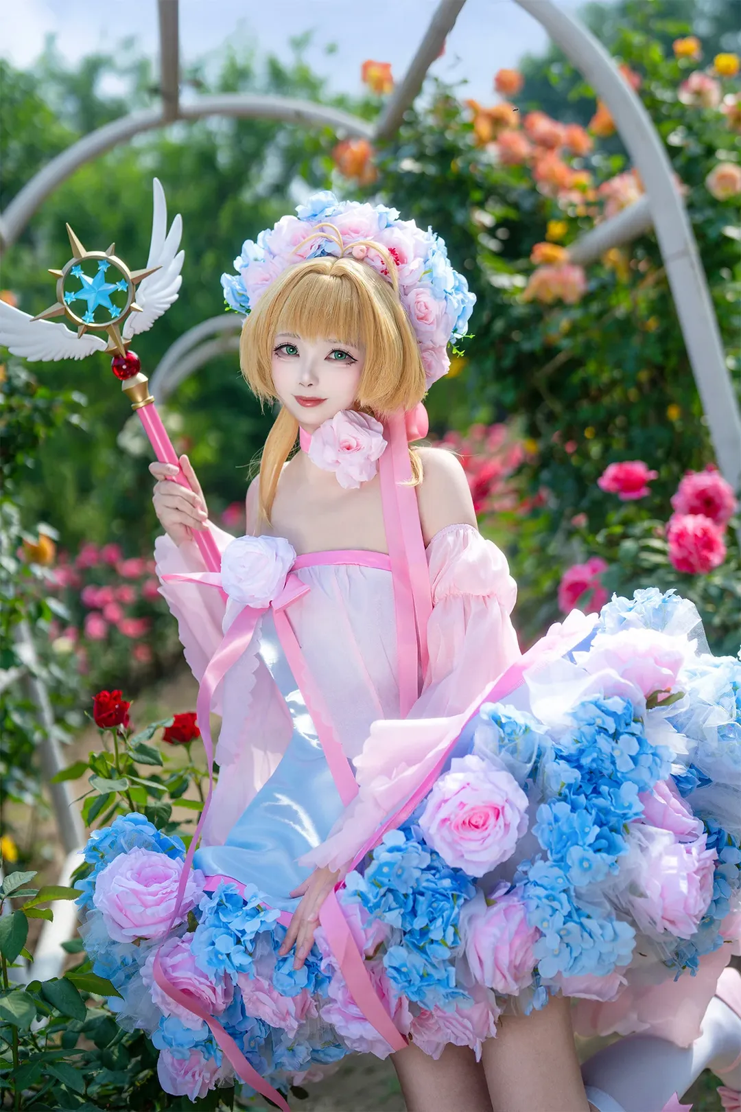 木之本樱cos, 魔卡少女樱, 花仙子造型, 小樱cosplay, 户外少女写真 - 第2张