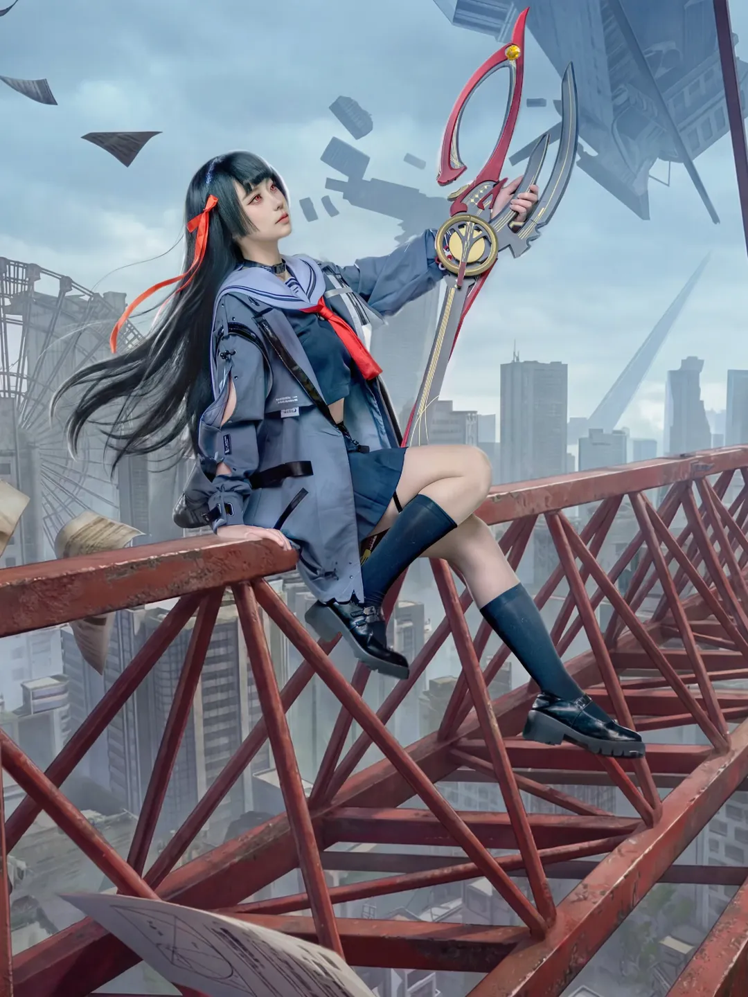 鸣潮, 二次元, 千咲cos, 废土风, 鸣潮二创