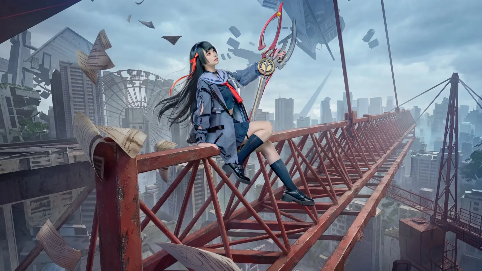 鸣潮, 二次元, 千咲cos, 废土风, 鸣潮二创 - 第2张