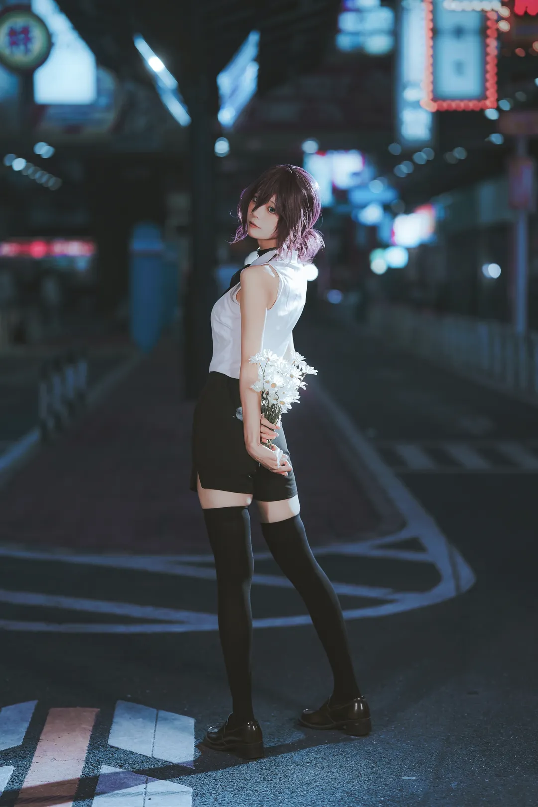 二次元摄影, 蕾塞cos, 电锯人, 街头风, 夜景 - 第3张