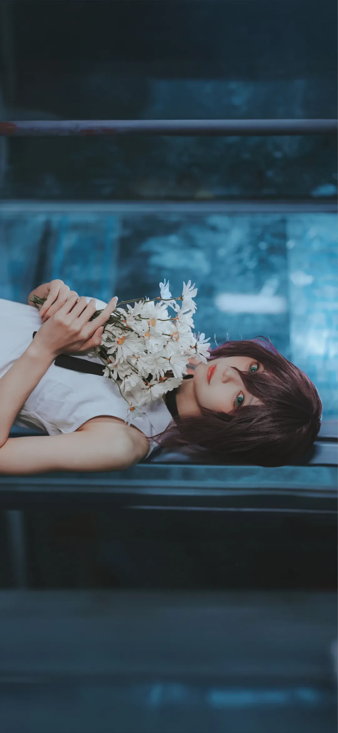 二次元看见计划, 蕾塞cos, 电锯人, 雨景, 霓虹灯影 - 第9张