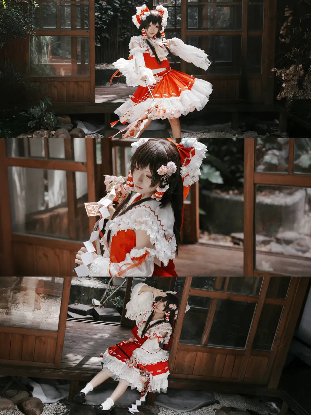 博丽灵梦cos, 东方Project, 巫女, 二次元cos, 新春 - 第1张