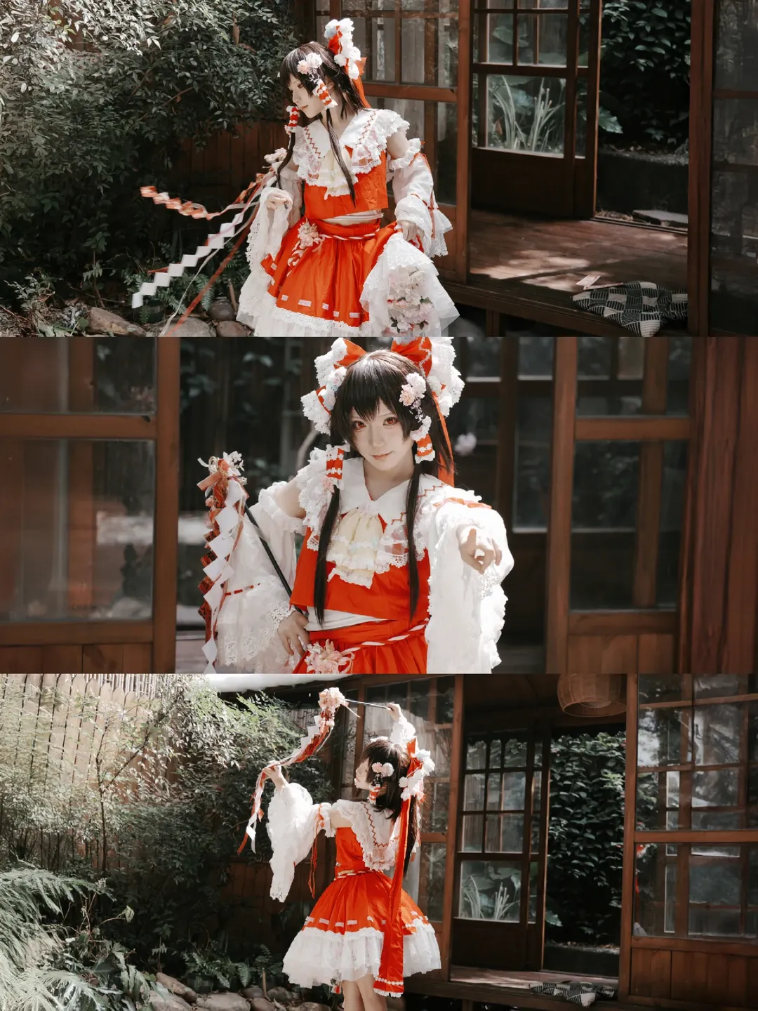 博丽灵梦cos, 东方Project, 巫女, 二次元cos, 新春 - 第2张