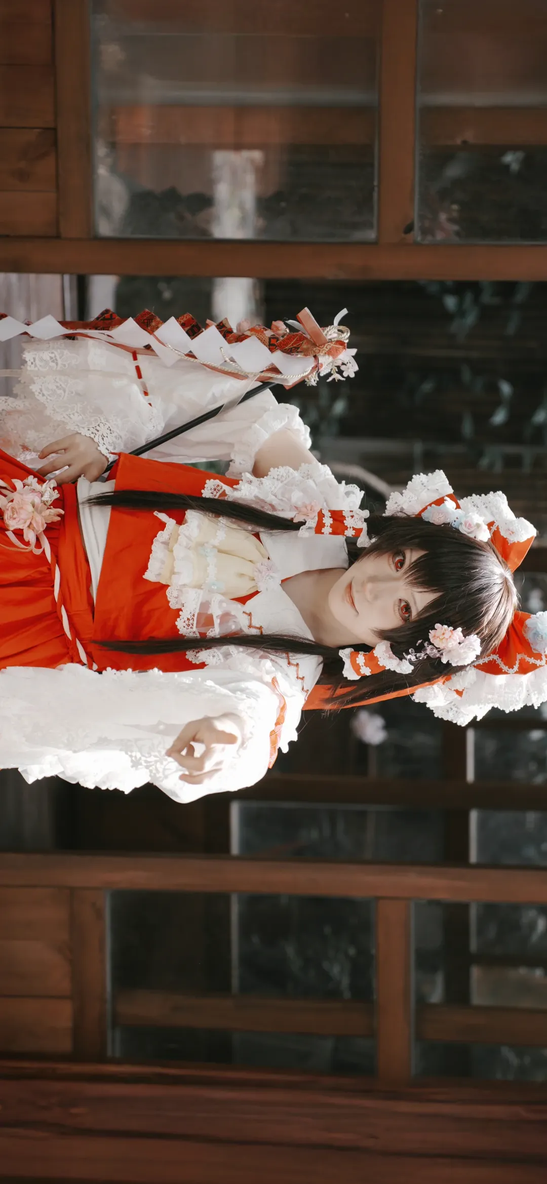 博丽灵梦cos, 东方Project, 巫女, 二次元cos, 新春 - 第5张