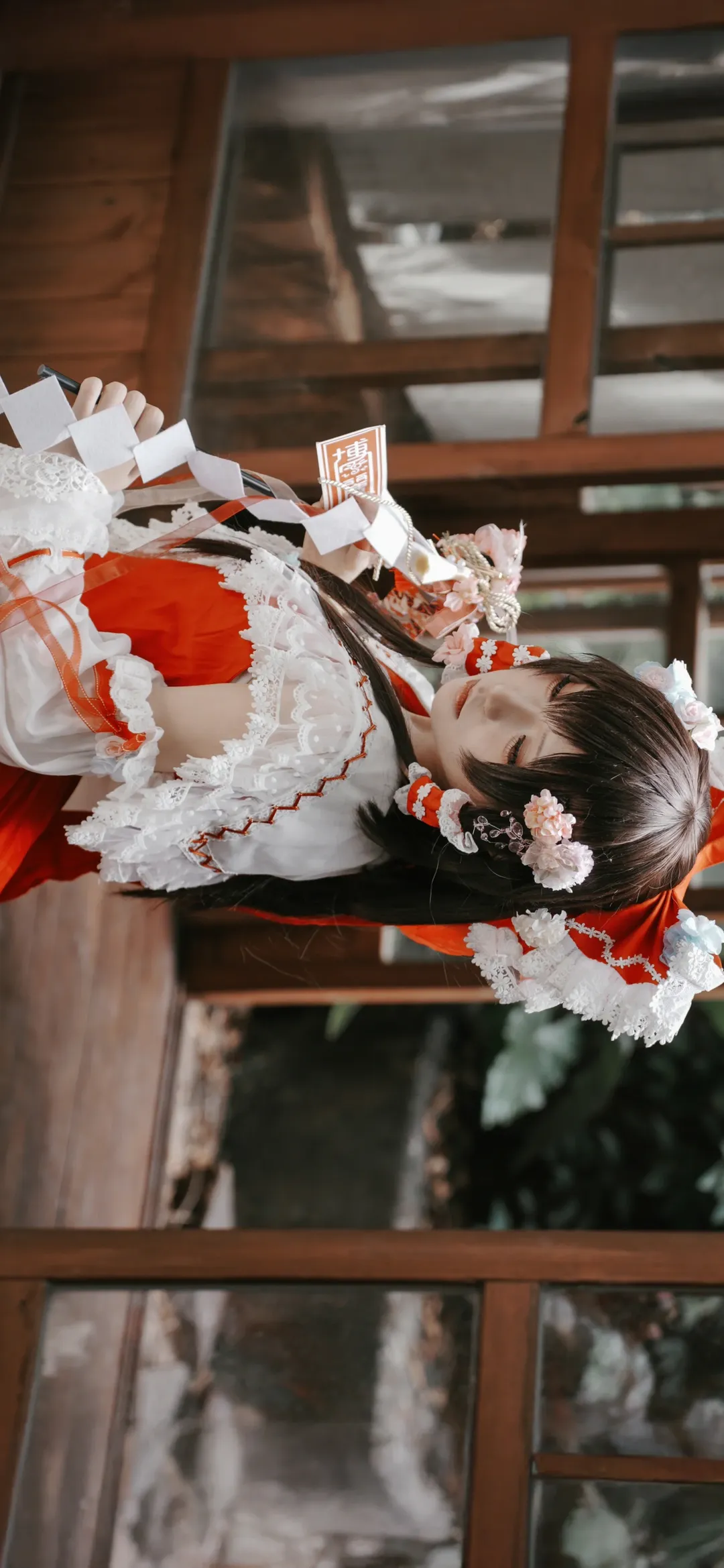 博丽灵梦cos, 东方Project, 巫女, 二次元cos, 新春 - 第6张