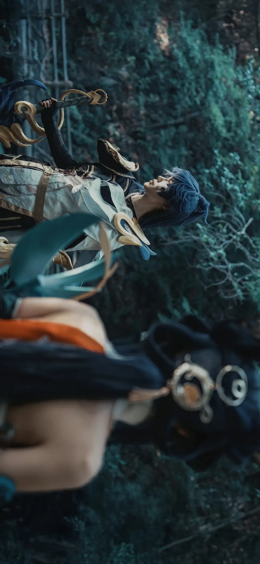 王者荣耀, 双人角色扮演, 离恨烟, 李信公孙离cos, 户外实景摄影 - 第9张