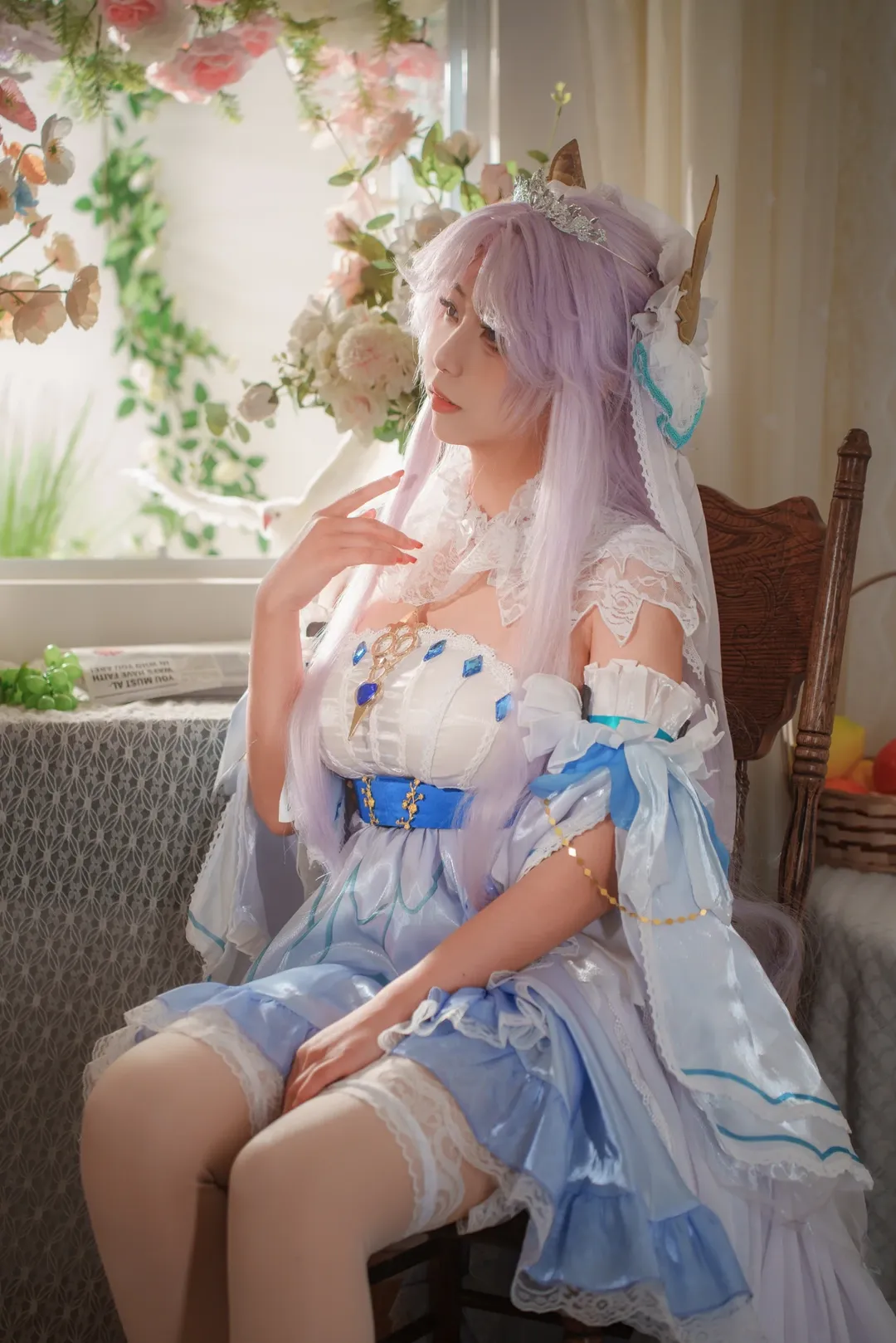 Character accuracy, Honor of Kings, Bride cosplay, Daqiao, Aesthetic outfit - Image 4