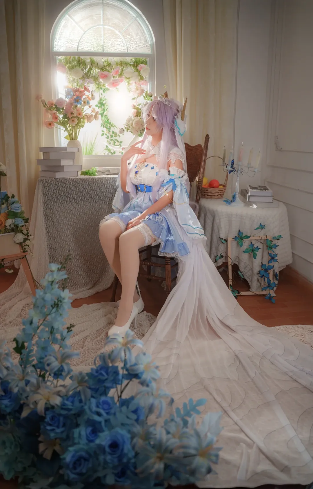 Character accuracy, Honor of Kings, Bride cosplay, Daqiao, Aesthetic outfit - Image 6