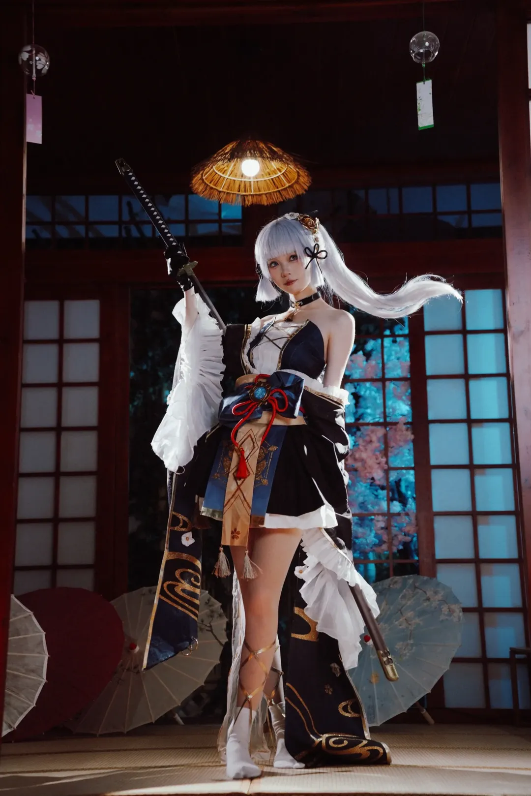 原神, 角色还原, 和风摄影, 神里绫华cos, 黑道千金