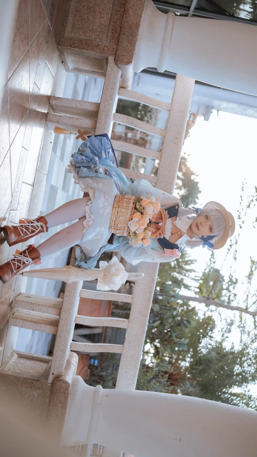 原神, 神里绫华cos, 梅州约拍, 花时来信, 唯美cosplay - 第12张