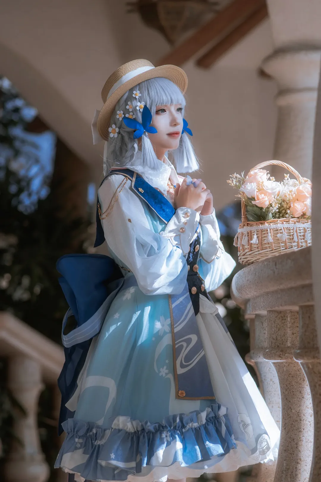 原神, 神里绫华cos, 梅州约拍, 花时来信, 唯美cosplay - 第15张
