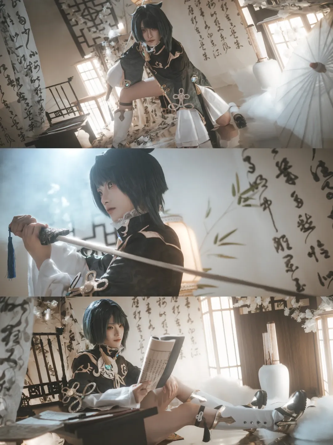 原神, 中国美学, 二次元視覚プロジェクト, 行秋コスプレ, 梅州での撮影依頼 - 2枚目