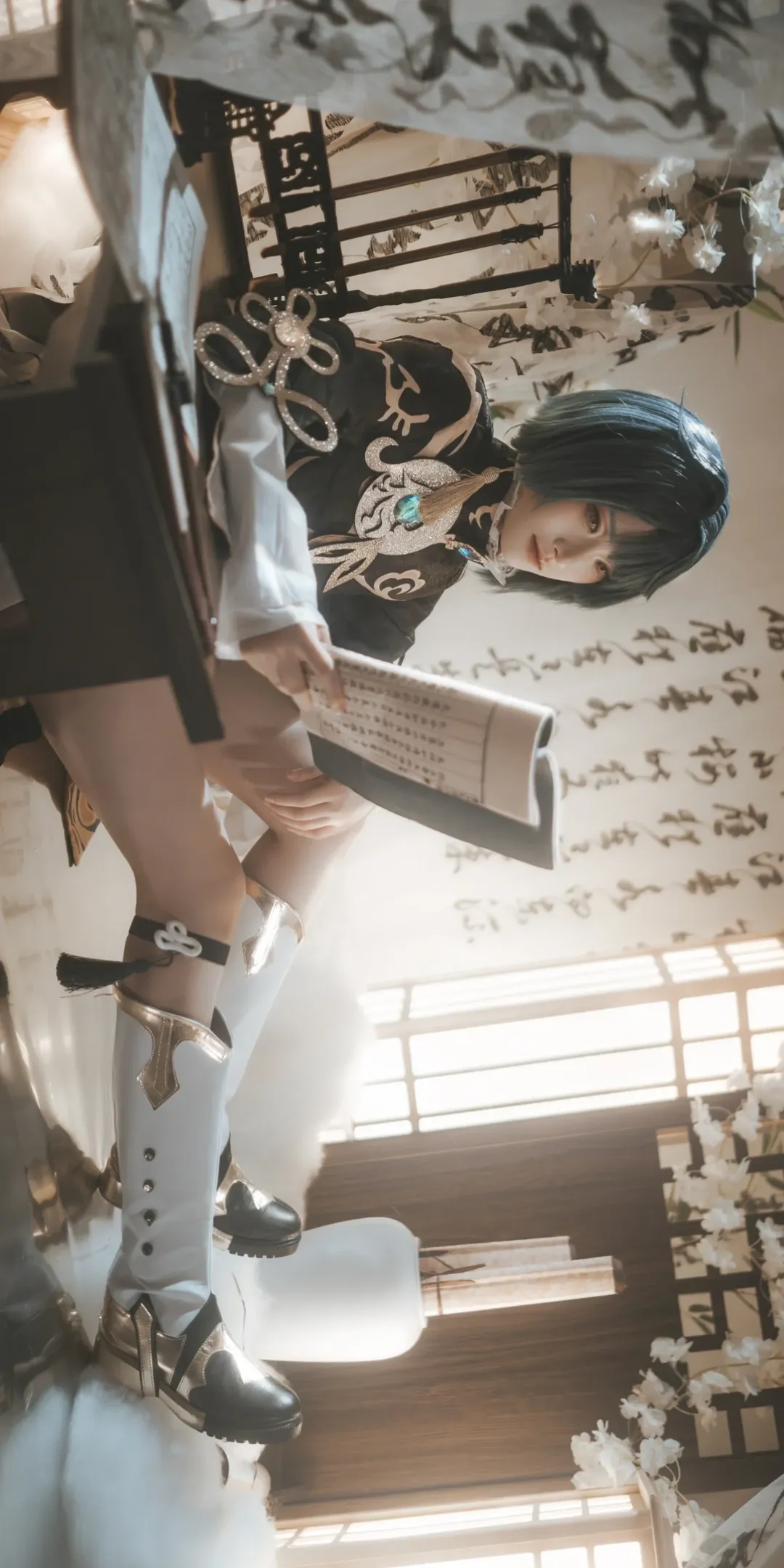 原神, 中国美学, 二次元視覚プロジェクト, 行秋コスプレ, 梅州での撮影依頼 - 9枚目