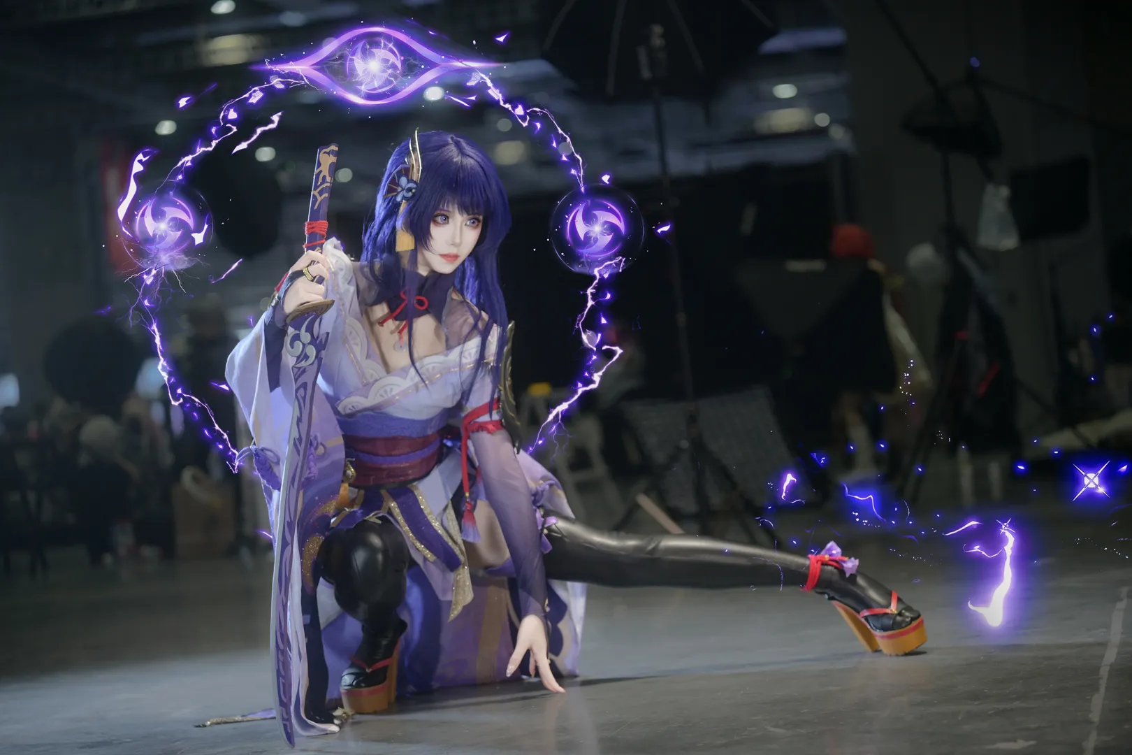 Genshin Impact, Convention photos, Cosplay photography, Anime cosplayer, Raiden Shogun cosplay