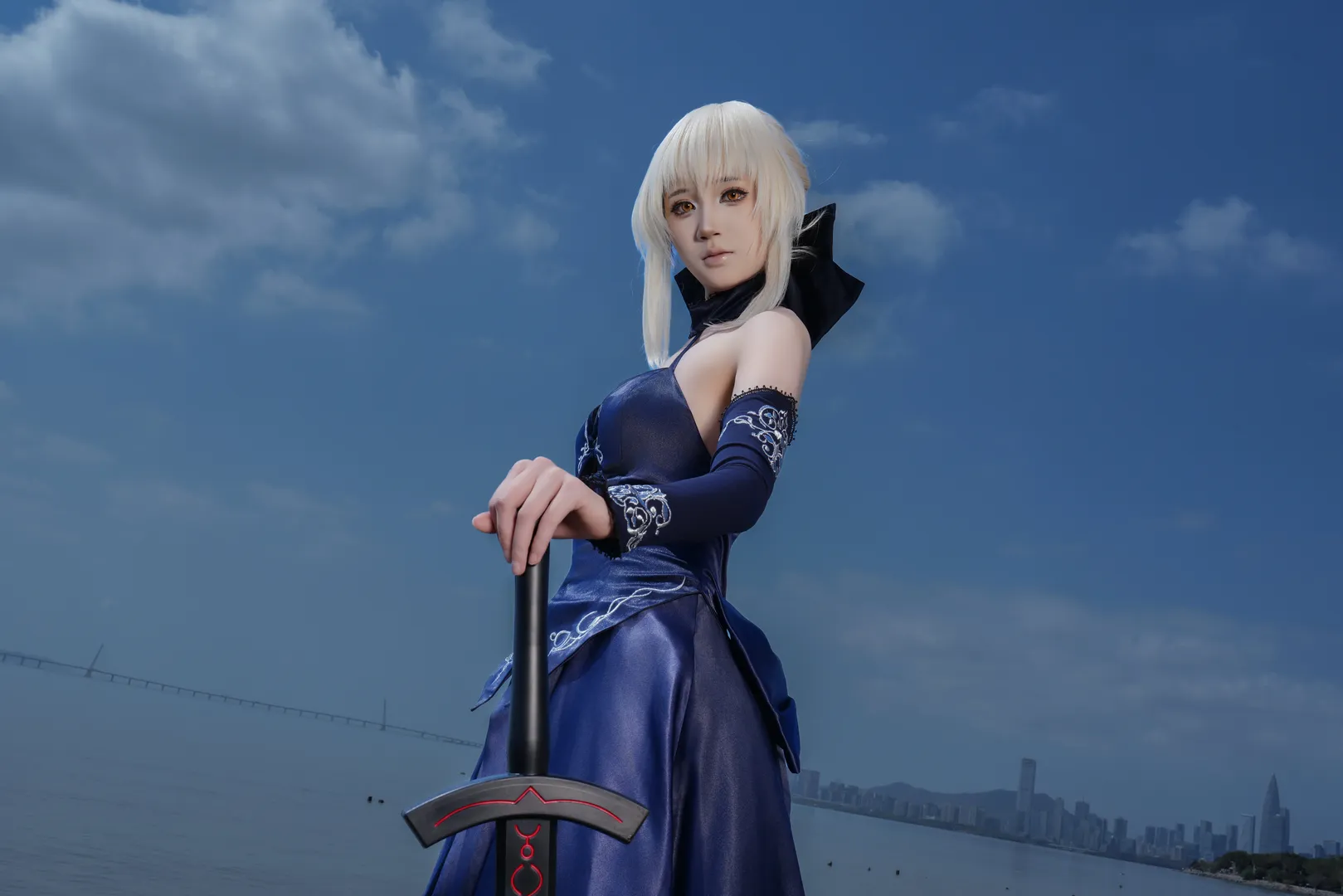 コスプレ, 二次元撮影, アルトリア コスプレ, フェイト, 黒Saber - 2枚目