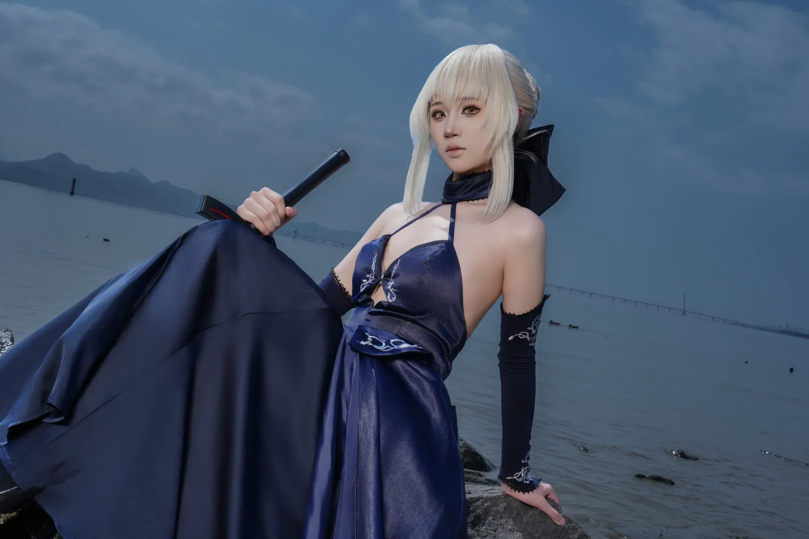 コスプレ, 二次元撮影, アルトリア コスプレ, フェイト, 黒Saber - 4枚目