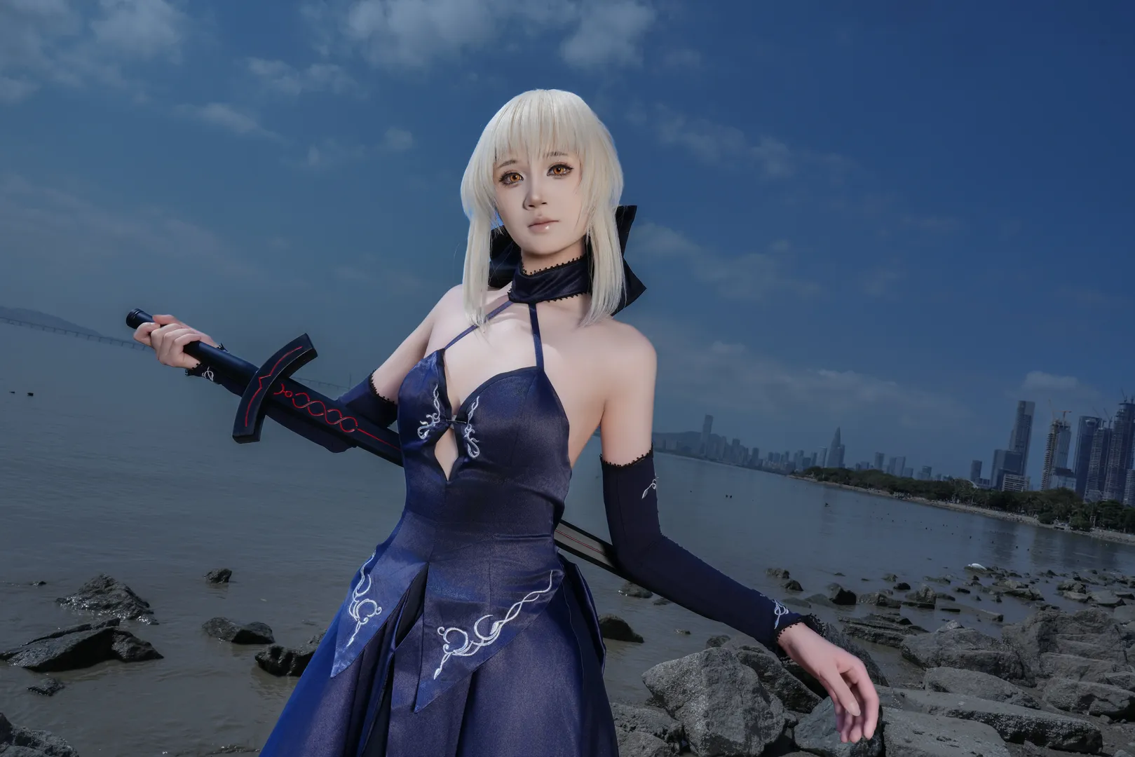 コスプレ, 二次元撮影, アルトリア コスプレ, フェイト, 黒Saber - 8枚目