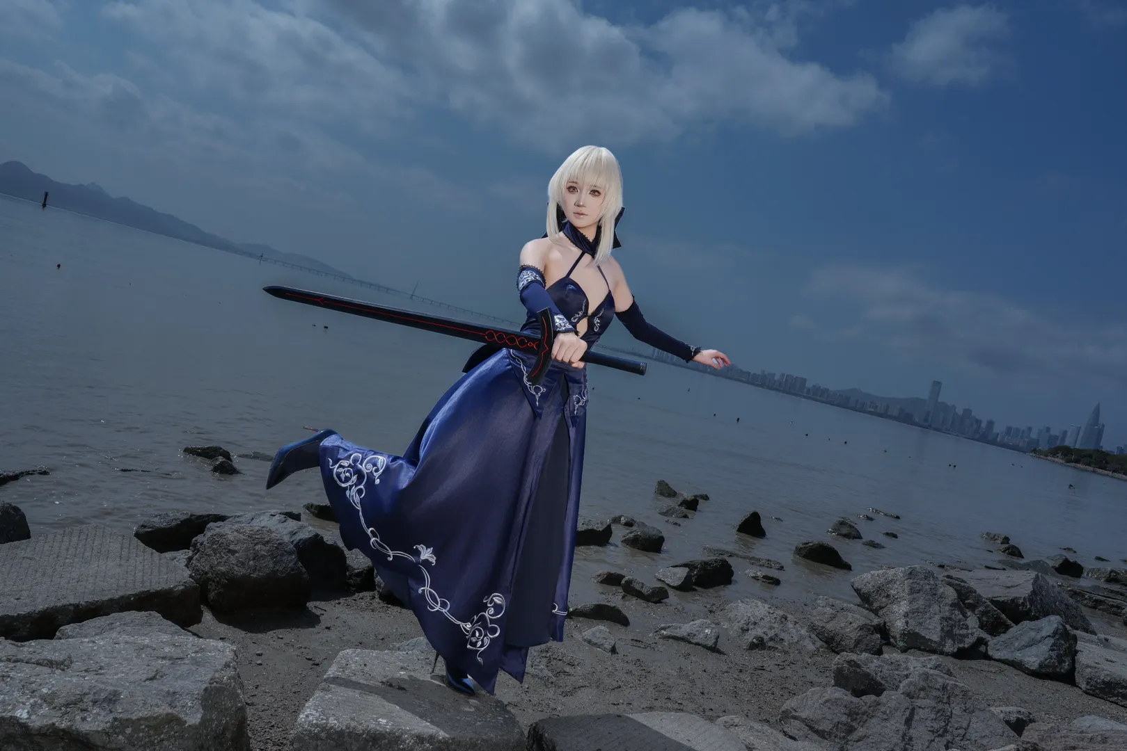 コスプレ, 二次元撮影, アルトリア コスプレ, フェイト, 黒Saber - 9枚目