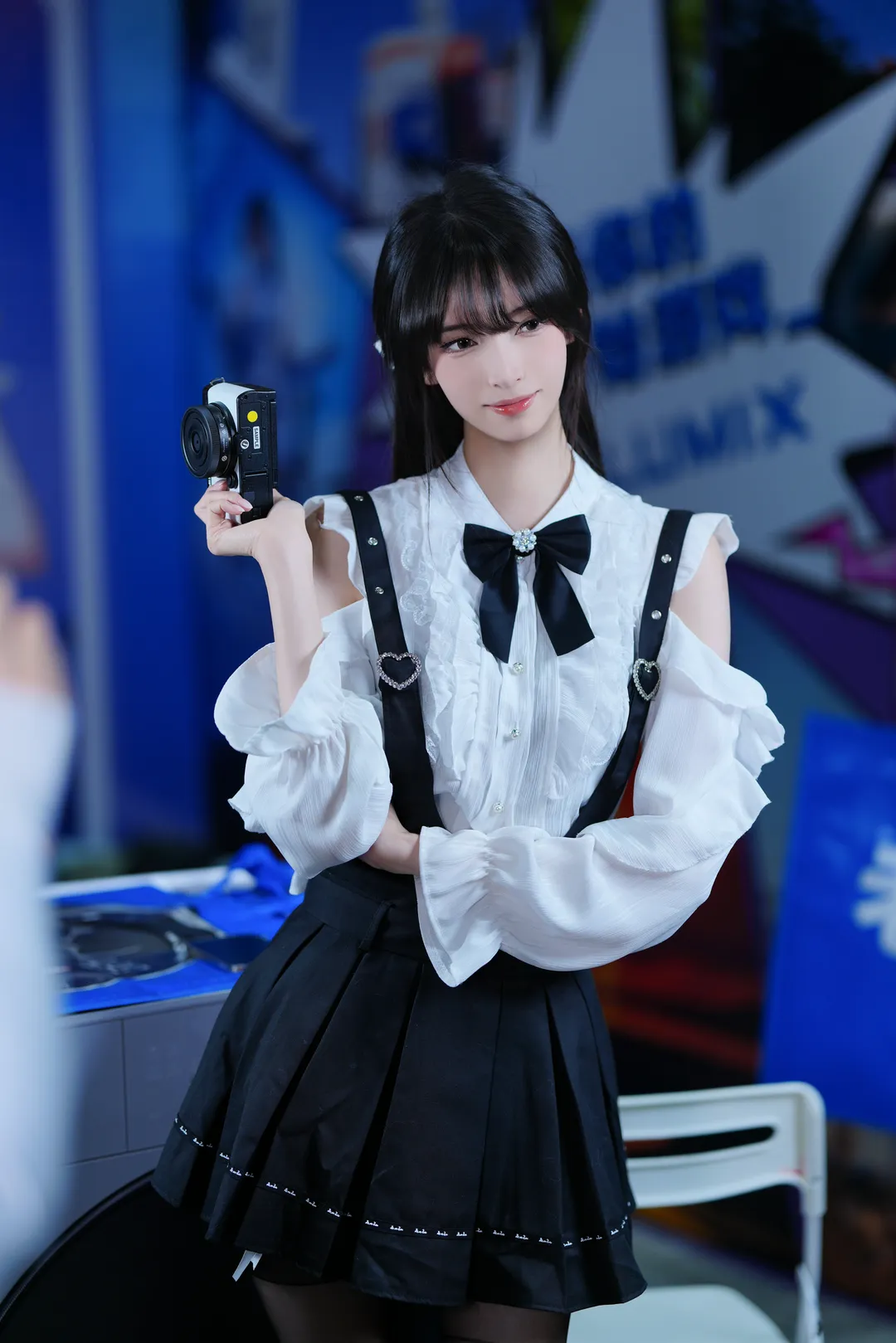 cosplay, Convention photos, Guangzhou Anime Convention, Black and white outfit, Panasonic camera - Image 7