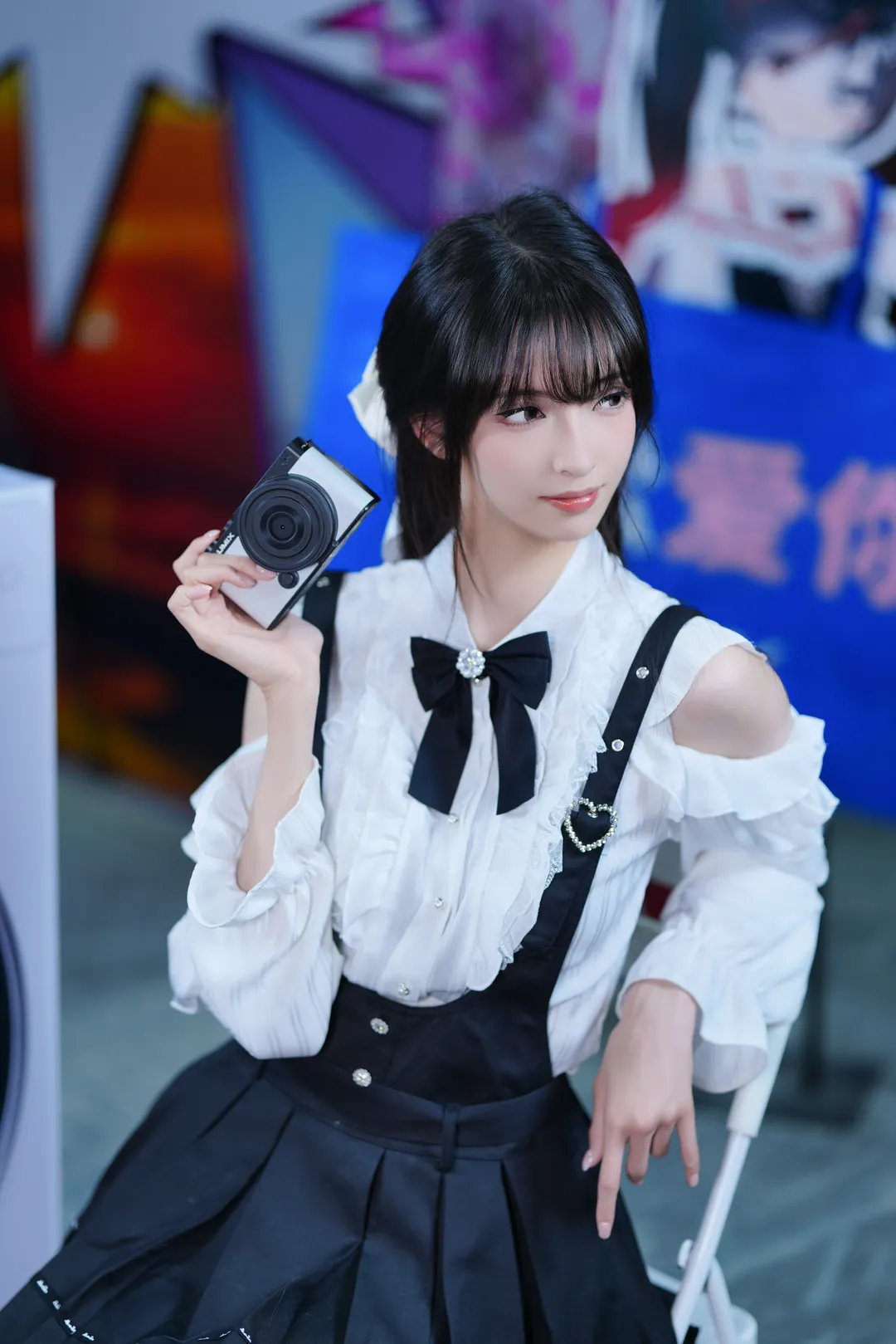 cosplay, Convention photos, Guangzhou Anime Convention, Black and white outfit, Panasonic camera - Image 8