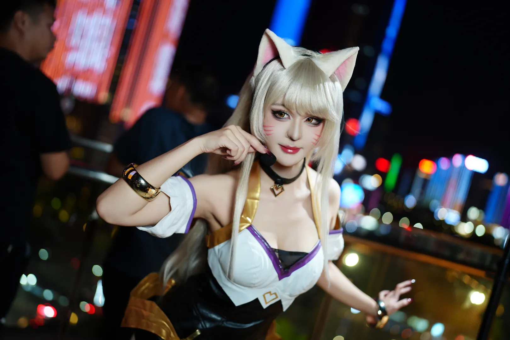 cosplay摄影, 夜景cos, 阿狸cos, 英雄联盟, KDA皮肤 - 第10张