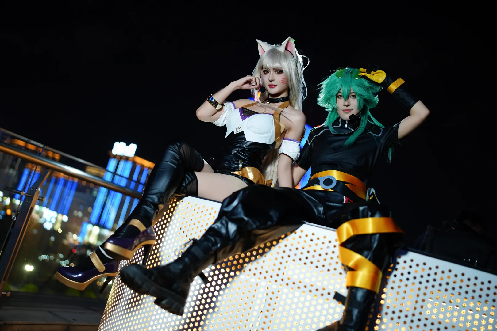 cosplay摄影, 夜景cos, 阿狸cos, 英雄联盟, KDA皮肤 - 第11张
