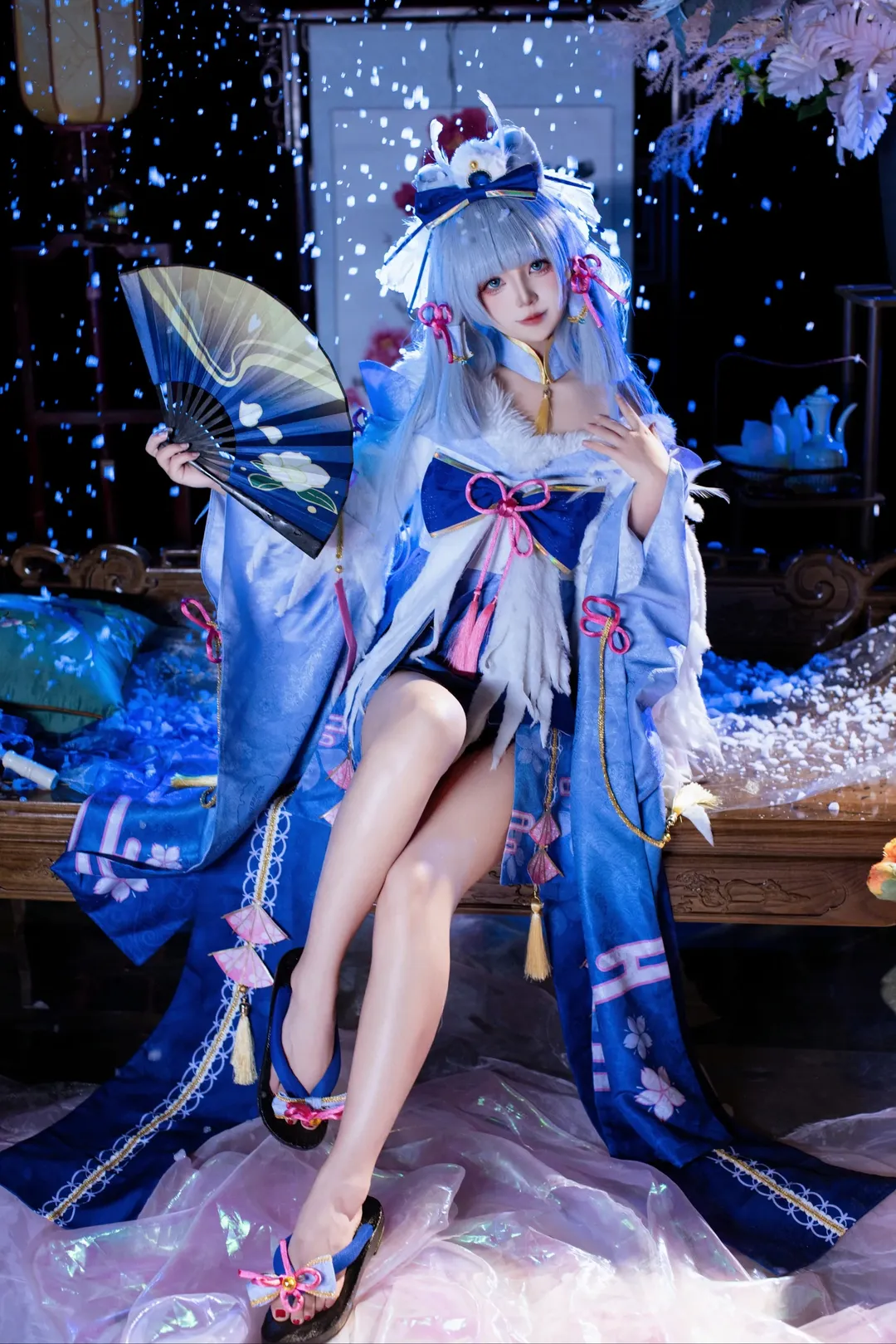 妆造细节, 雪景摄影, 神里绫华, 和风Cos, 创作大赛