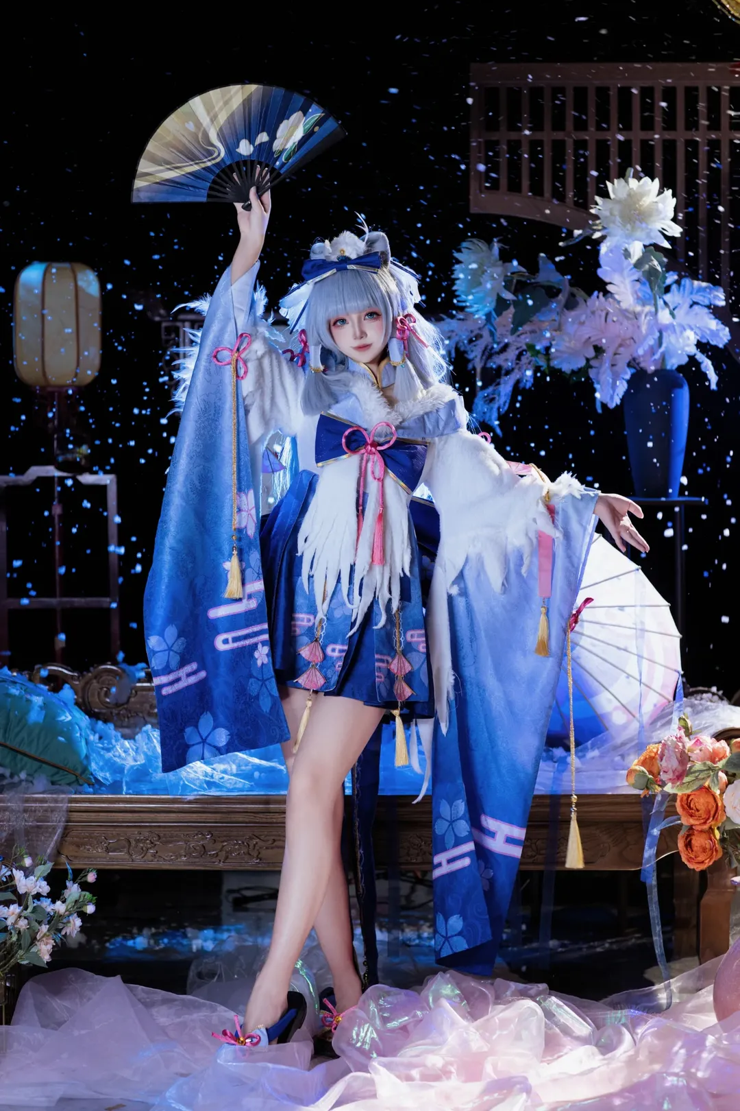 Makeup and styling details, Snowscape photography, Kamisato Ayaka, Japanese-style cosplay, Creative Contest - Image 2