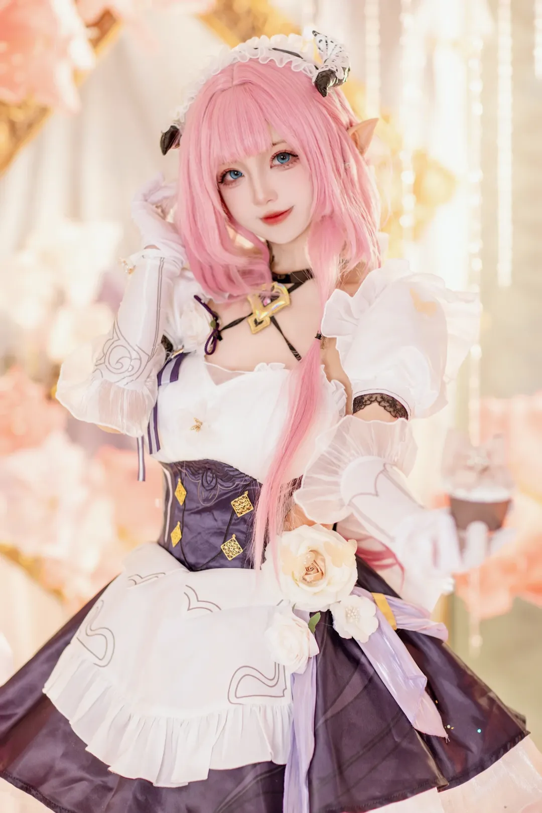 エリシア コスプレ, 崩壊 3rd, 2次元少女, コスプレ撮影, ピンクの妖精 - 1枚目